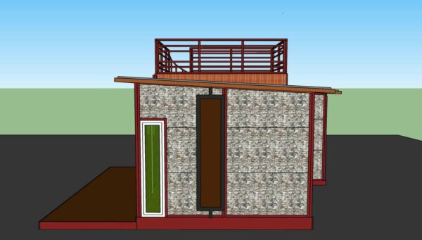 ผลงานบ้านสำเร็จรูป MS-07 3.60x5.40x2.87