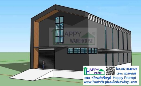 โกดังสำเร็จรูป HW-HC 12x32x10m.สมุทรสาคร - Image 2
