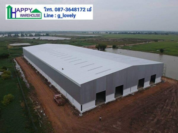 โกดังสำเร็จรูป HW-HC 52x120x10m. อ.อุทัย อยุธยา