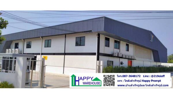 โกดังและสำนักงาน2ชั้น ผนัง EPS  HW-HC 36x54x6.9 m. - Image 2