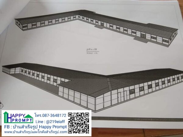 ออฟฟิศสำเร็จรูป ผนังกันความร้อน Sandwich Panel  HW-C 12x96x3 ม. - Image 38