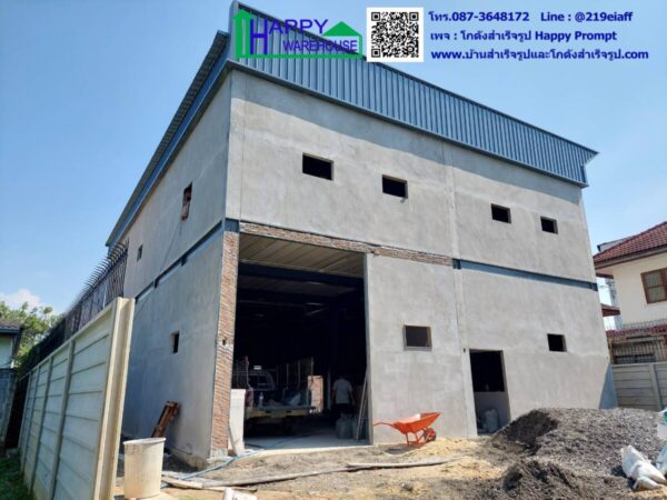 โกดังสำเร็จรูป ขนาด 12x17x8.2 m.