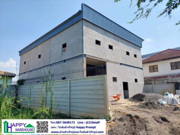โกดังสำเร็จรูป โครงสร้าง 2 ชั้น  HW-HC 12x17x8.2 m. - Image 2