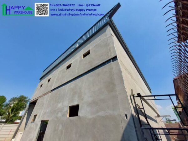โกดังสำเร็จรูป โครงสร้าง 2 ชั้น  HW-HC 12x17x8.2 m. - Image 4