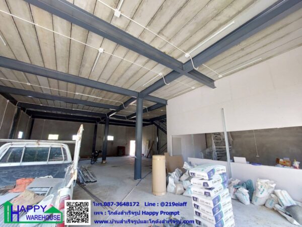 โกดังสำเร็จรูป โครงสร้าง 2 ชั้น  HW-HC 12x17x8.2 m. - Image 5