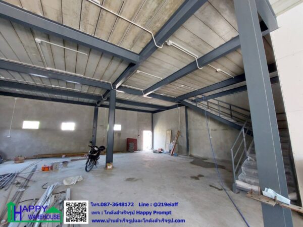 โกดังสำเร็จรูป โครงสร้าง 2 ชั้น  HW-HC 12x17x8.2 m. - Image 6