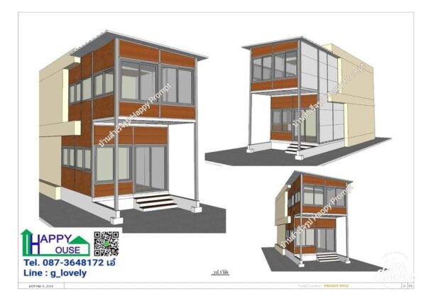 งานต่อเติมหน้าบ้าน 2 ชั้น ขนาด 3.6x9 ม. - Image 3