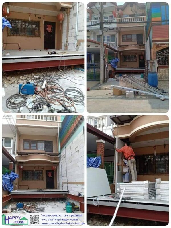 งานต่อเติมหน้าบ้าน 2 ชั้น ขนาด 3.6x9 ม. - Image 7
