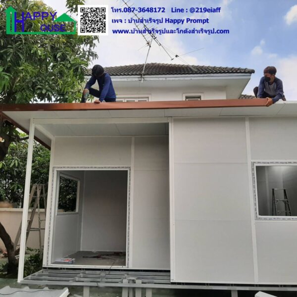 ผลงานบ้านสำเร็จรูป MK-24   1ห้องนอน 1ห้องนั่งเล่น 1ห้องน้ำ - Image 7