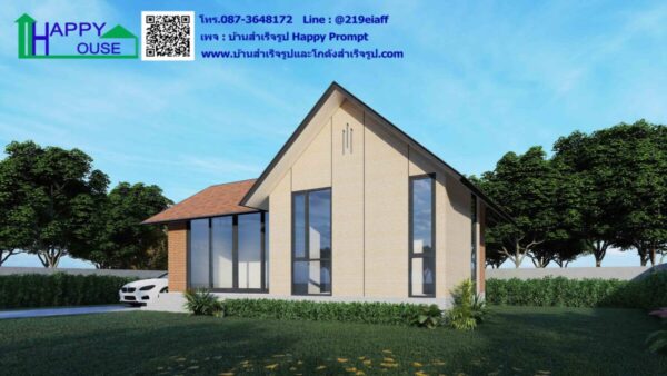 บ้านสำเร็จรูป MD-06  ขนาด 2 ห้องนอน 1 ห้องนั่งเล่น 1 ห้องน้ำ  1 ครัว - Image 2