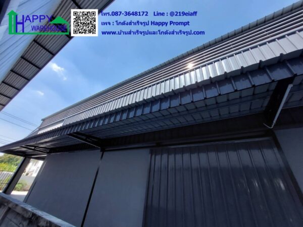 โกดังสำเร็จรูป HW-HC 18x24x7 เมตร  พร้อมออฟฟิศชั้นลอย ขนาด 6x12 เมตร - Image 13
