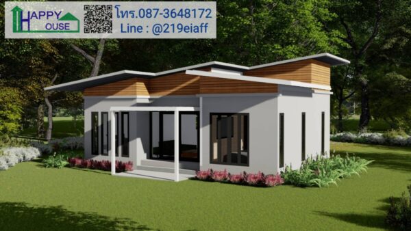 บ้านสำเร็จรูป MD-04  ขนาด 2 ห้องนอน 1 ห้องนั่งเล่น 2 ห้องน้ำ - Image 3