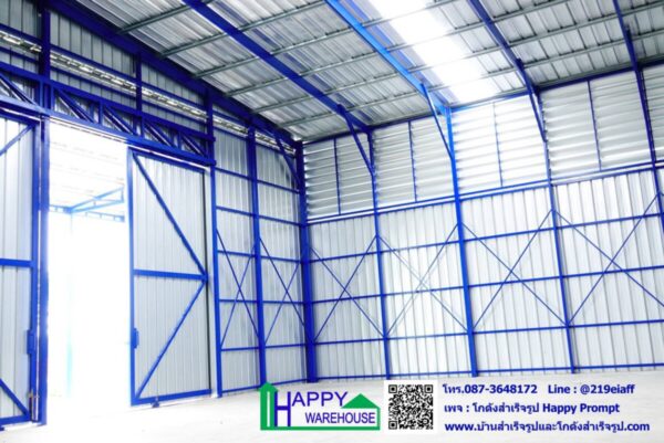 โกดังสำเร็จรูป HW-C 15x10x6 เมตร - Image 4