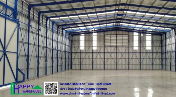 โกดังสำเร็จรูป ไร้เสากลาง HW-C ขนาด 15x20x6 เมตร - Image 6