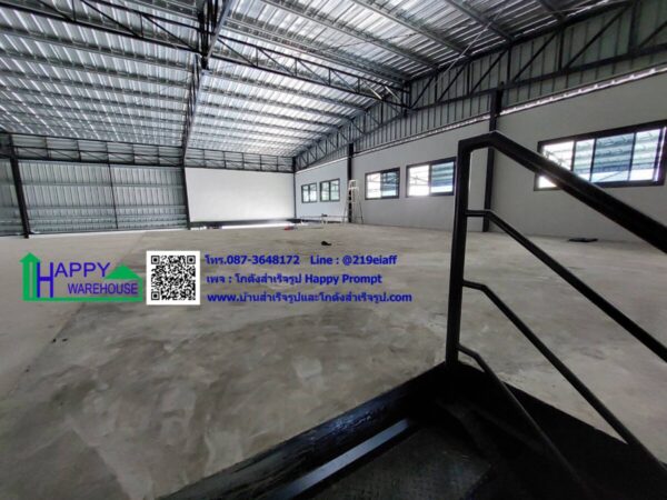 โกดังสำเร็จรูป HW-HC 18x24x7 เมตร  พร้อมออฟฟิศชั้นลอย ขนาด 6x12 เมตร - Image 5