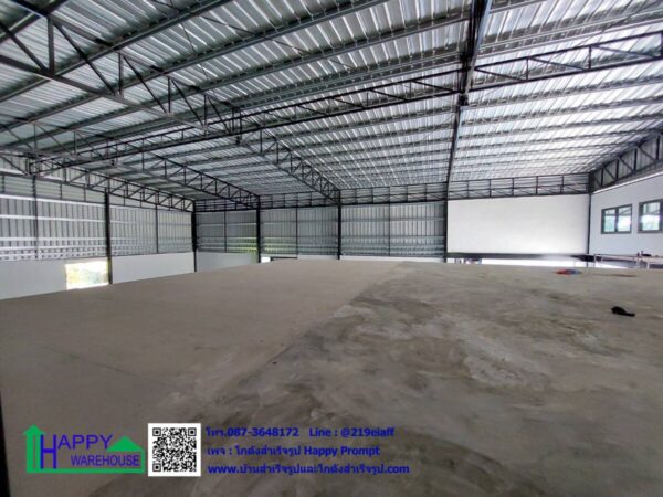 โกดังสำเร็จรูป HW-HC 18x24x7 เมตร  พร้อมออฟฟิศชั้นลอย ขนาด 6x12 เมตร - Image 6