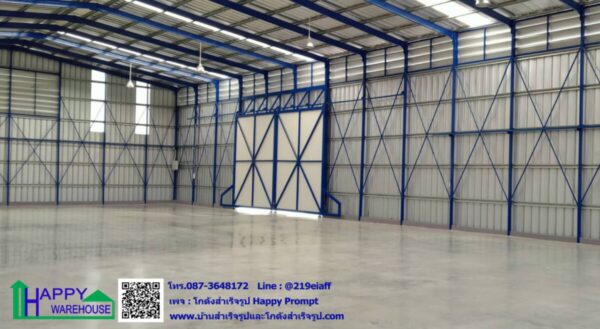 โกดังสำเร็จรูป ไร้เสากลาง HW-C ขนาด 15x20x6 เมตร - Image 9