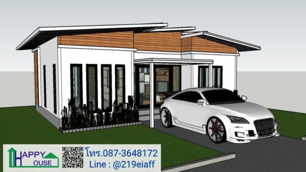 บ้านสำเร็จรูป MD-04  ขนาด 2 ห้องนอน 1 ห้องนั่งเล่น 2 ห้องน้ำ - Image 6