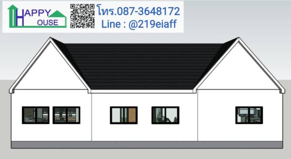 บ้านสำเร็จรูป MD-05  ขนาด 3 ห้องนอน 1 ห้องนั่งเล่น 2 ห้องน้ำ - Image 6