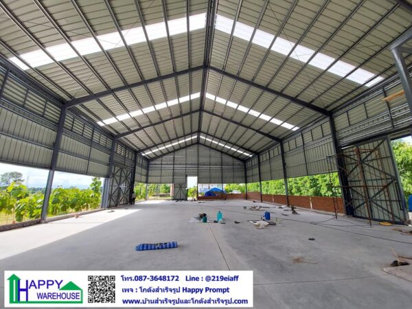 โกดังสำเร็จรูป สไตล์นอร์ดิก HW-H 16x30x6 ม. @มหาสารคาม - Image 14