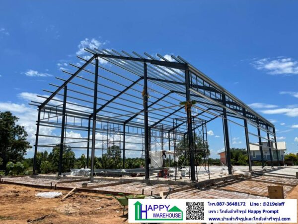 โกดังสำเร็จรูป สไตล์นอร์ดิก HW-H 16x30x6 ม. @มหาสารคาม - Image 19