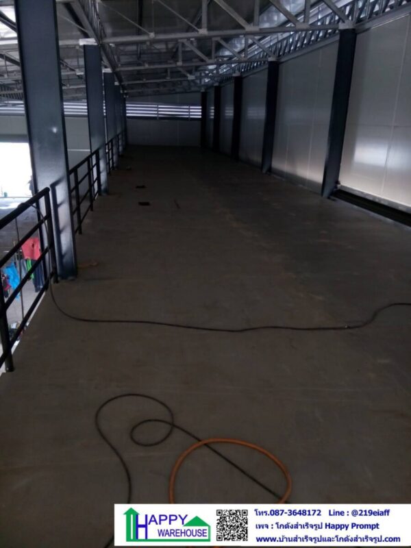 โกดังสำเร็จรูป ผนัง-หลังคา epsโฟม HW-HC 20x40x6.5 ม.  มีสำนักงานชั้น2 - Image 5