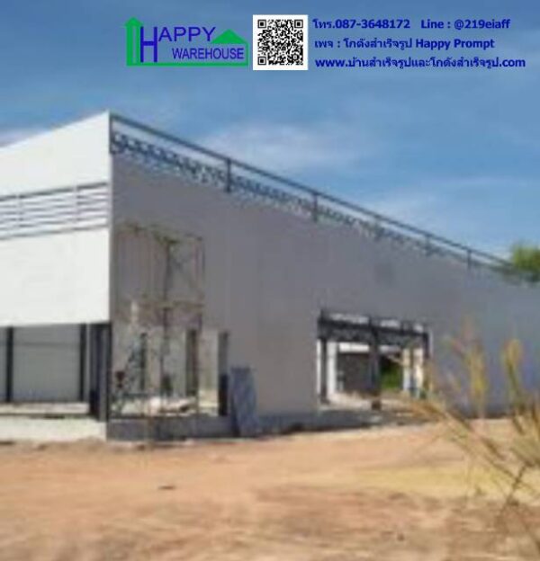 โกดังสำเร็จรูป ผนัง-หลังคา epsโฟม HW-HC 20x40x6.5 ม.  มีสำนักงานชั้น2 - Image 12
