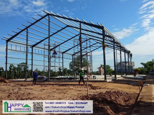 โกดังสำเร็จรูป สไตล์นอร์ดิก HW-H 16x30x6 ม. @มหาสารคาม - Image 21