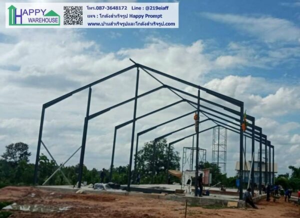 โกดังสำเร็จรูป สไตล์นอร์ดิก HW-H 16x30x6 ม. @มหาสารคาม - Image 24