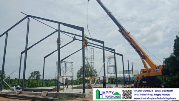 โกดังสำเร็จรูป สไตล์นอร์ดิก HW-H 16x30x6 ม. @มหาสารคาม - Image 26