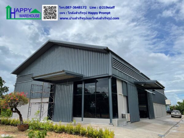 โกดังสำเร็จรูป สไตล์นอร์ดิก HW-H 16x30x6 ม. @มหาสารคาม - Image 3