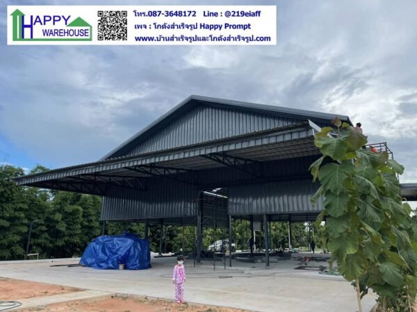 โกดังสำเร็จรูป สไตล์นอร์ดิก HW-H 16x30x6 ม. @มหาสารคาม - Image 9
