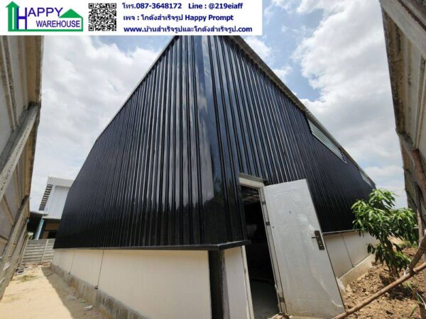 โกดังสำเร็จรูป  HW-HC 20x30x6 ม.  (รวมงานพื้น, ก่อปูนรอบอาคาร) - Image 9