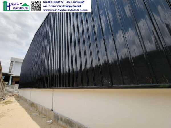 โกดังสำเร็จรูป  HW-HC 20x30x6 ม.  (รวมงานพื้น, ก่อปูนรอบอาคาร) - Image 12