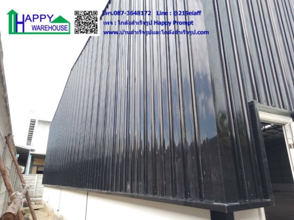 โกดังสำเร็จรูป  HW-HC 20x30x6 ม.  (รวมงานพื้น, ก่อปูนรอบอาคาร) - Image 13