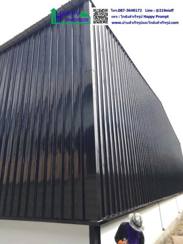 โกดังสำเร็จรูป  HW-HC 20x30x6 ม.  (รวมงานพื้น, ก่อปูนรอบอาคาร) - Image 15
