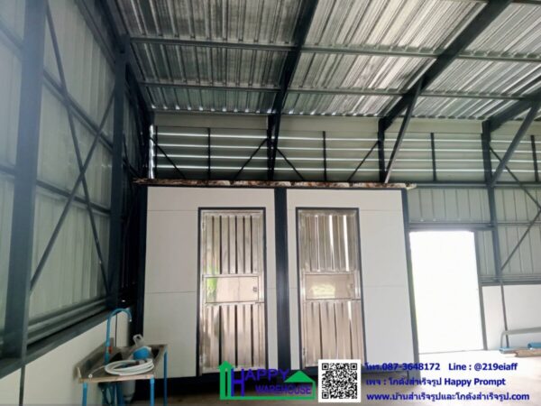 โกดังพร้อมห้องพัก บ้านไร่ชายทุ่ง HW-HC ขนาด 10x14x4.5 เมตร - Image 17