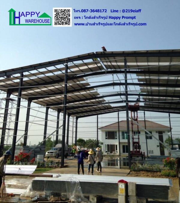 โกดังสำเร็จรูป HW-H 30x35x8 เมตร - Image 4
