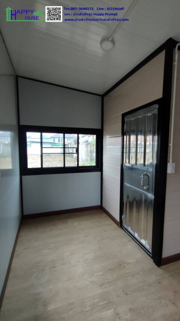 บ้านสำเร็จรูป รีสอร์ท ออฟฟิศ-สำนักงาน บ้านพักส่วนตัว ขนาด 3.6x5.4x2.87 m. - Image 5