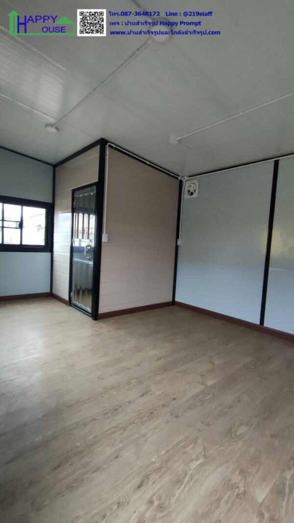 บ้านสำเร็จรูป รีสอร์ท ออฟฟิศ-สำนักงาน บ้านพักส่วนตัว ขนาด 3.6x5.4x2.87 m. - Image 7