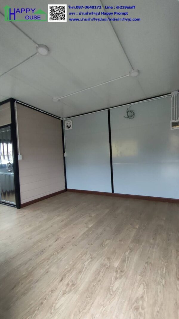 บ้านสำเร็จรูป รีสอร์ท ออฟฟิศ-สำนักงาน บ้านพักส่วนตัว ขนาด 3.6x5.4x2.87 m. - Image 8