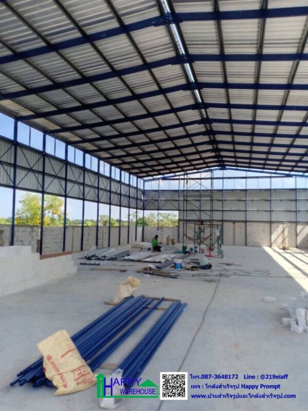 โกดังสำเร็จรูป HW-C 15 x 30 x 6 m. ปทุมธานี - Image 7
