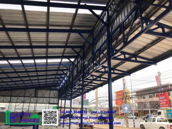 โกดังสำเร็จรูป HW-C 26x15x6 m. บ้านเก่า อ.พานทอง จ.ชลบุรี - Image 9
