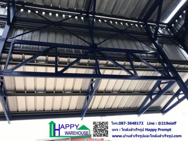 โกดังสำเร็จรูป HW-C 26x15x6 m. บ้านเก่า อ.พานทอง จ.ชลบุรี - Image 10
