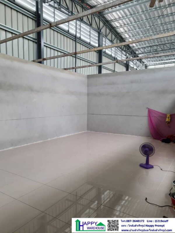ผลงานการสร้างโกดังสำเร็จรูปให้เช่า HW-HC 22x39x6 เมตร - Image 13
