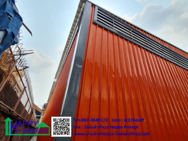 ผลงานการสร้างโกดังสำเร็จรูปให้เช่า HW-HC 22x39x6 เมตร - Image 19