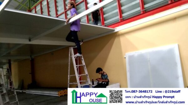 งานกั้นห้องผลิตเจล ถุงมือ หน้ากากอนามัย ภายในโกดัง ขนาด 5.40x18x2.85 เมตร - Image 6