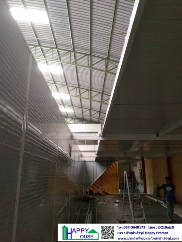 งานกั้นห้องผลิตเจล ถุงมือ หน้ากากอนามัย ภายในโกดัง ขนาด 5.40x18x2.85 เมตร - Image 7