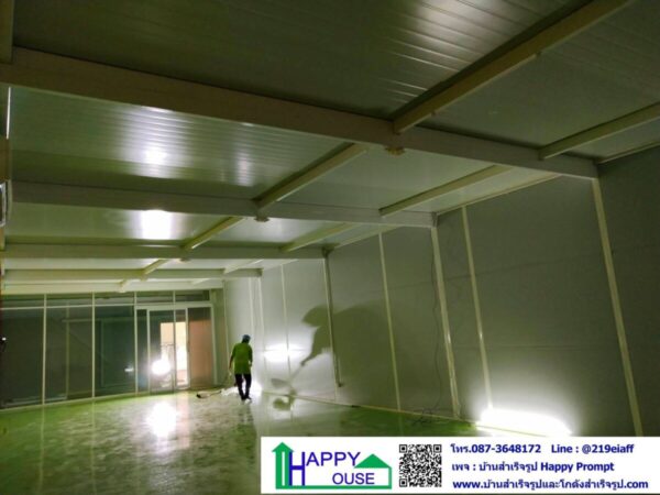 งานกั้นห้องผลิตเจล ถุงมือ หน้ากากอนามัย ภายในโกดัง ขนาด 5.40x18x2.85 เมตร - Image 8