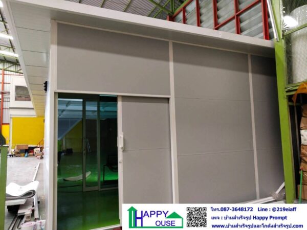 งานกั้นห้องผลิตเจล ถุงมือ หน้ากากอนามัย ภายในโกดัง ขนาด 5.40x18x2.85 เมตร - Image 10